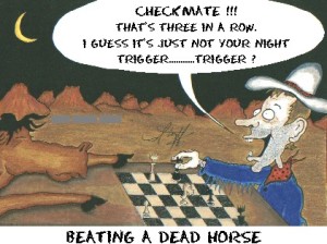 Marcel trok aan een dood paard en won